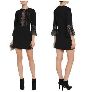 Self-Portrait Bell Sleeve Shift Dress Size 6 NWT